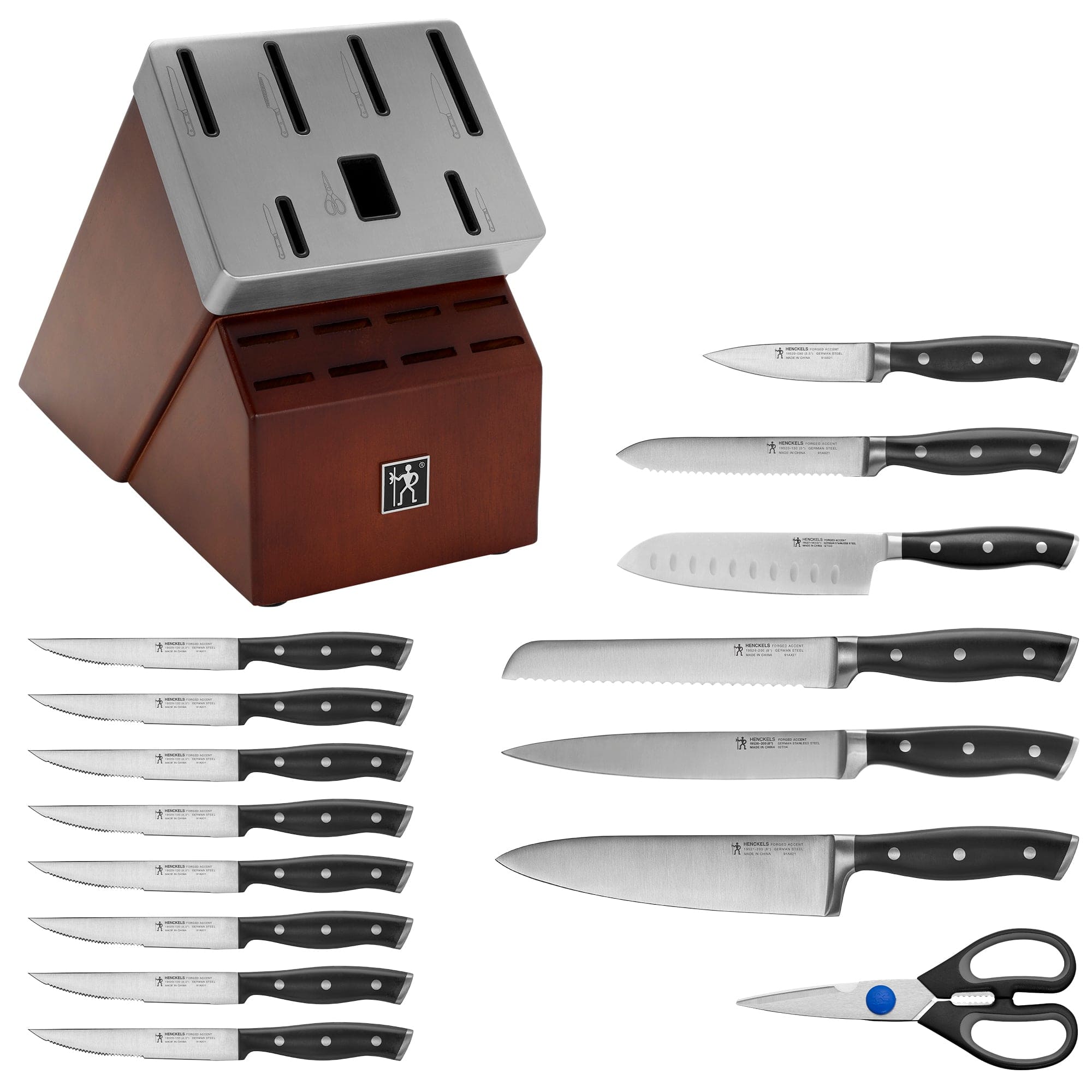 Henckels Forged Accent 16-pc Self-Sharpening Knife Block Set