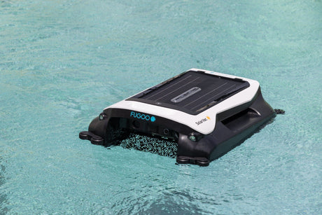 Fugoo SolarVac Solar Powered Cordless Pool Vacuum Cleaner with App Control, 30+ Hr Battery Life, Waterproof, Anti-Collision, Auto Navigation