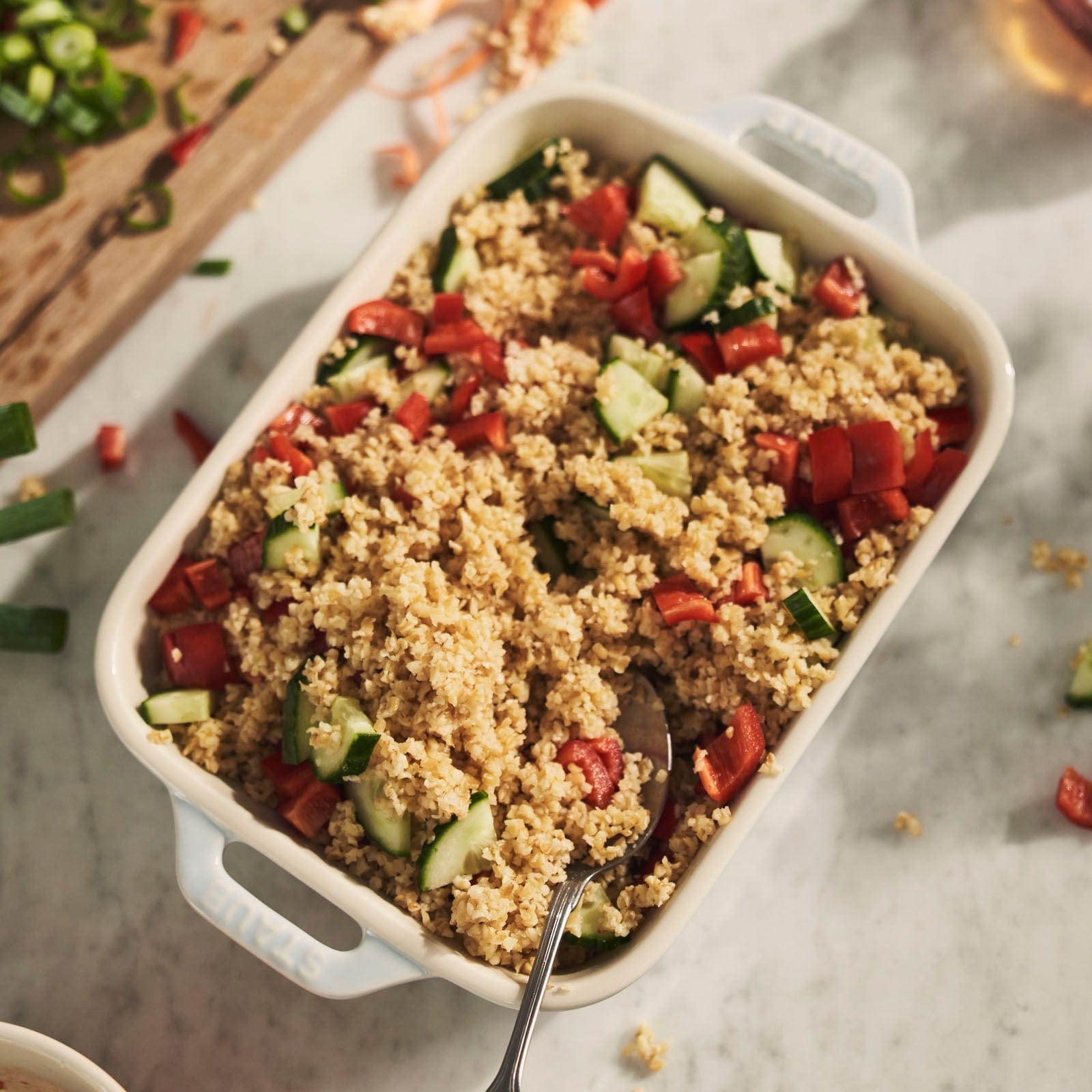 Staub Ceramic 2-pc Rectangular Baking Dish Set - Macaron Pastel Blue