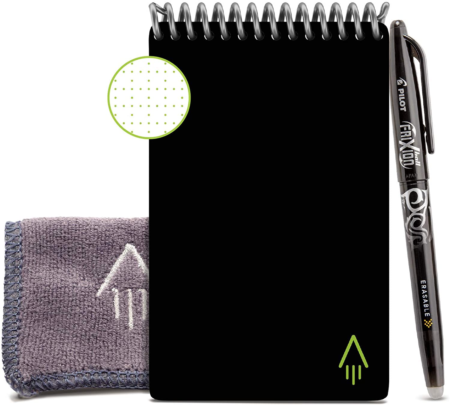 Rocketbook EVR-M-K-A Everlast Mini Smart Reusable Notebook, Infinity Black
