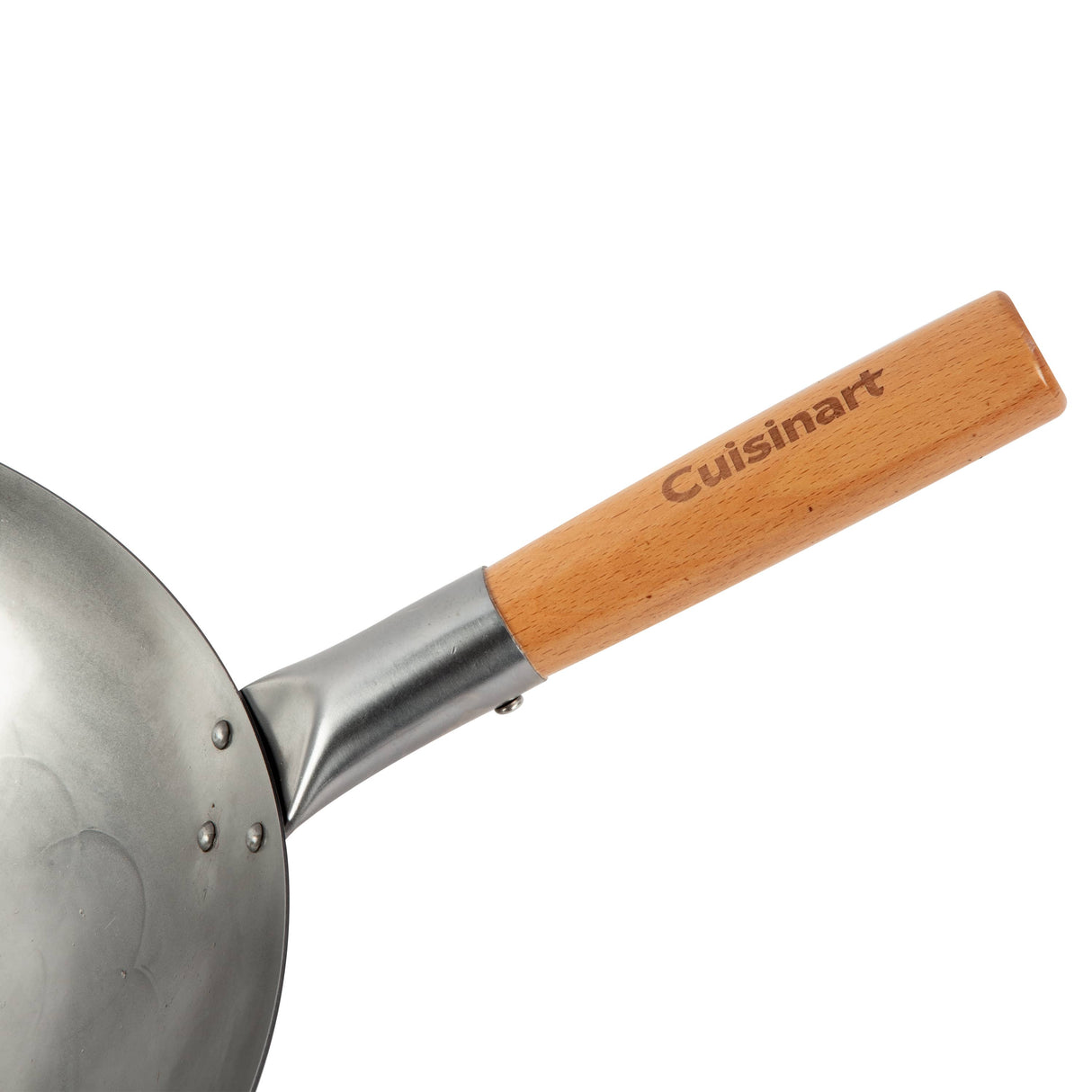 Cuisinart 14" Carbon Steel Hammered Wok, Round