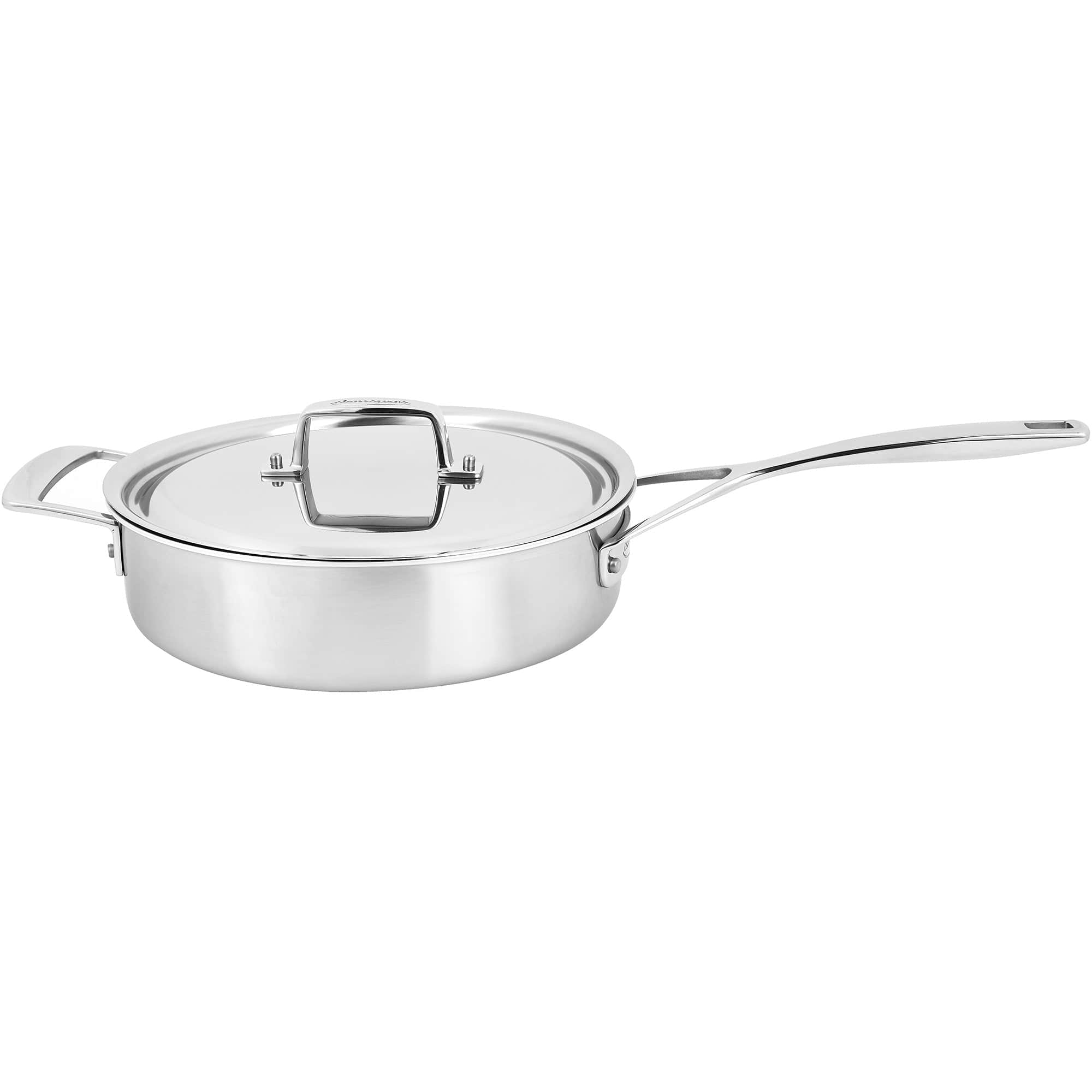 Demeyere Essential 5-ply 3-qt Stainless Steel Saute Pan with Lid