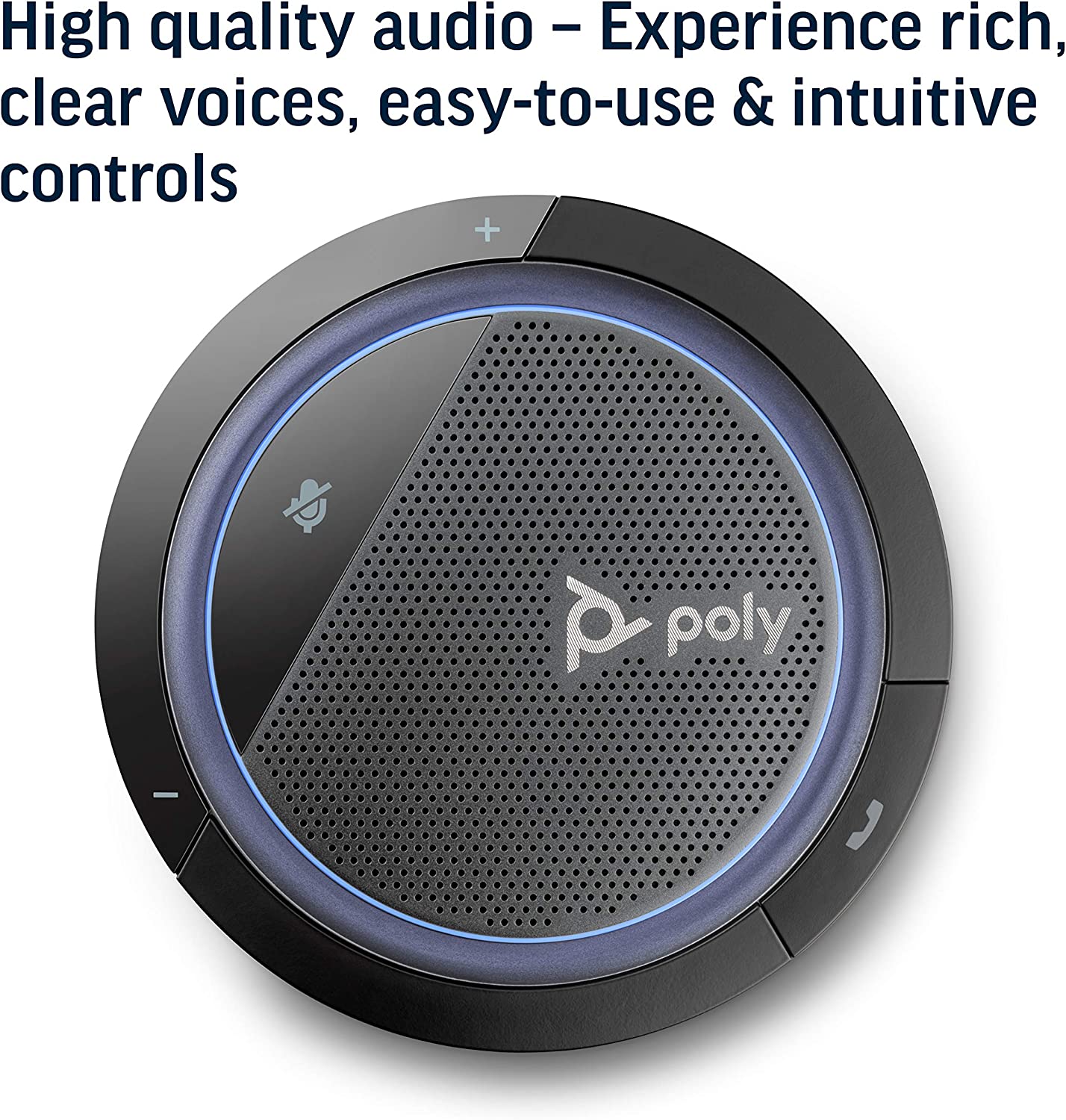 Poly 214181-01 Calisto 3200 CL3200-M USB-A Personal Corded UC 360 Degree Audio Speakerphone