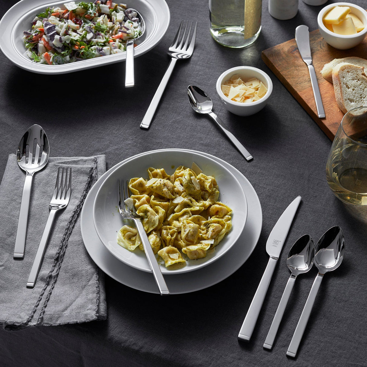 Zwilling Squared 45-pc 18/10 Stainless Steel Flatware Set