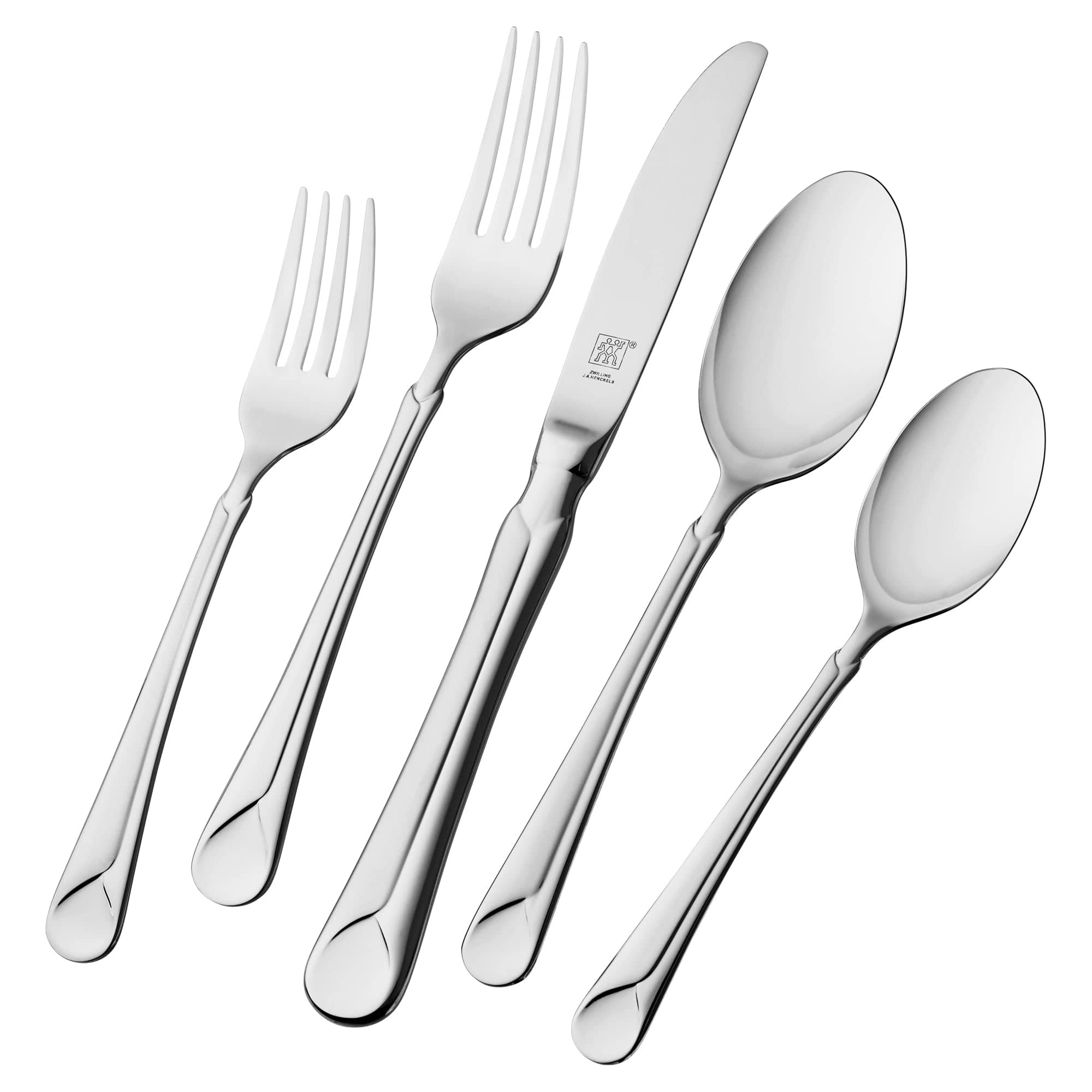 Zwilling Provence 20-Piece 18/10 Stainless Steel Flatware Set, Silver