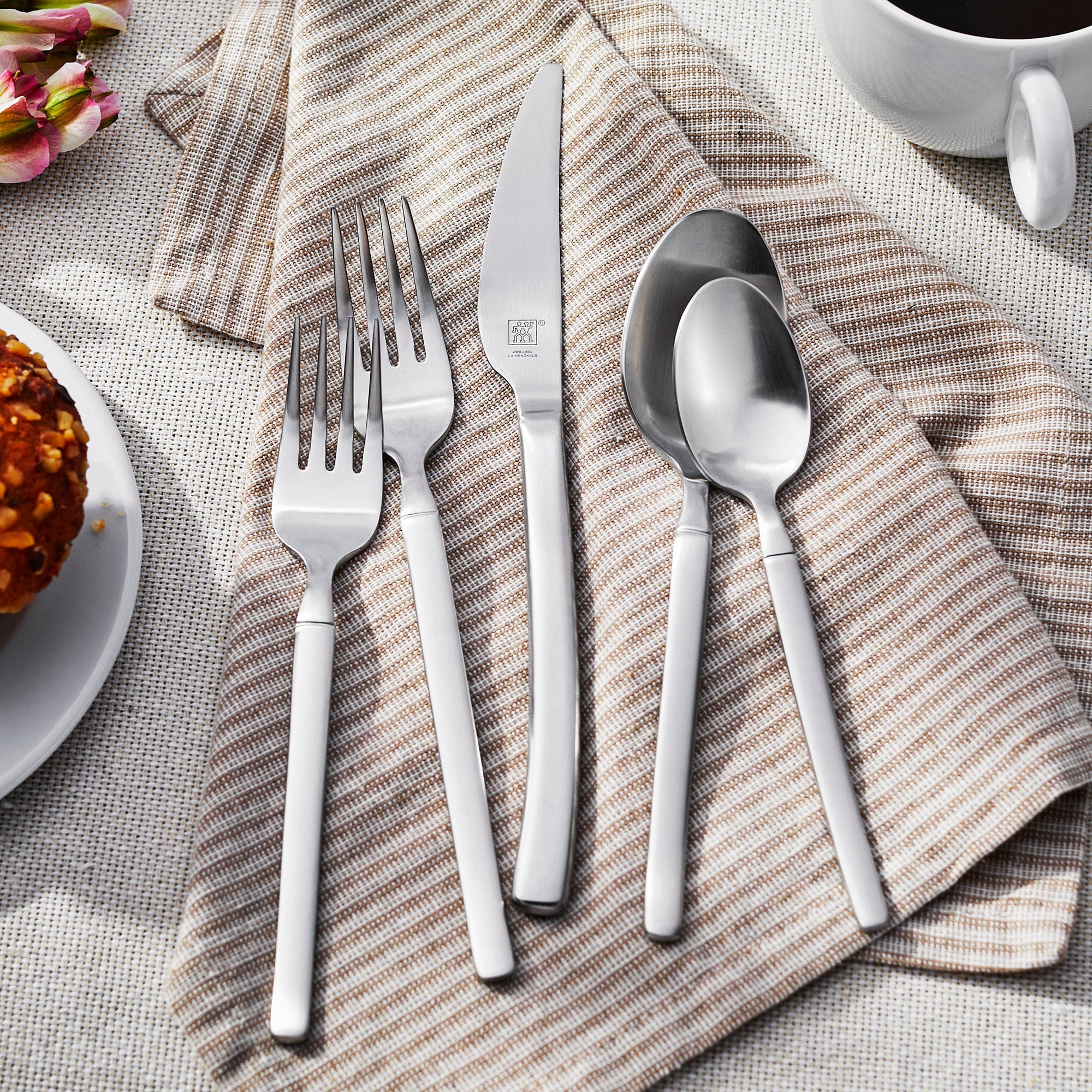 Zwilling Opus Satin 45-Piece Flatware Set