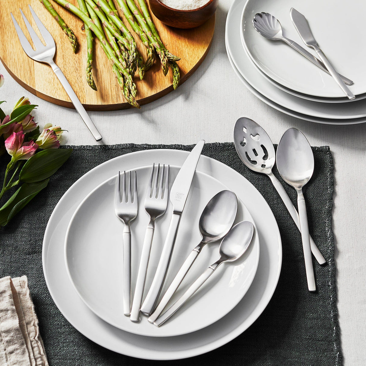 Zwilling Opus Satin 45-Piece Flatware Set