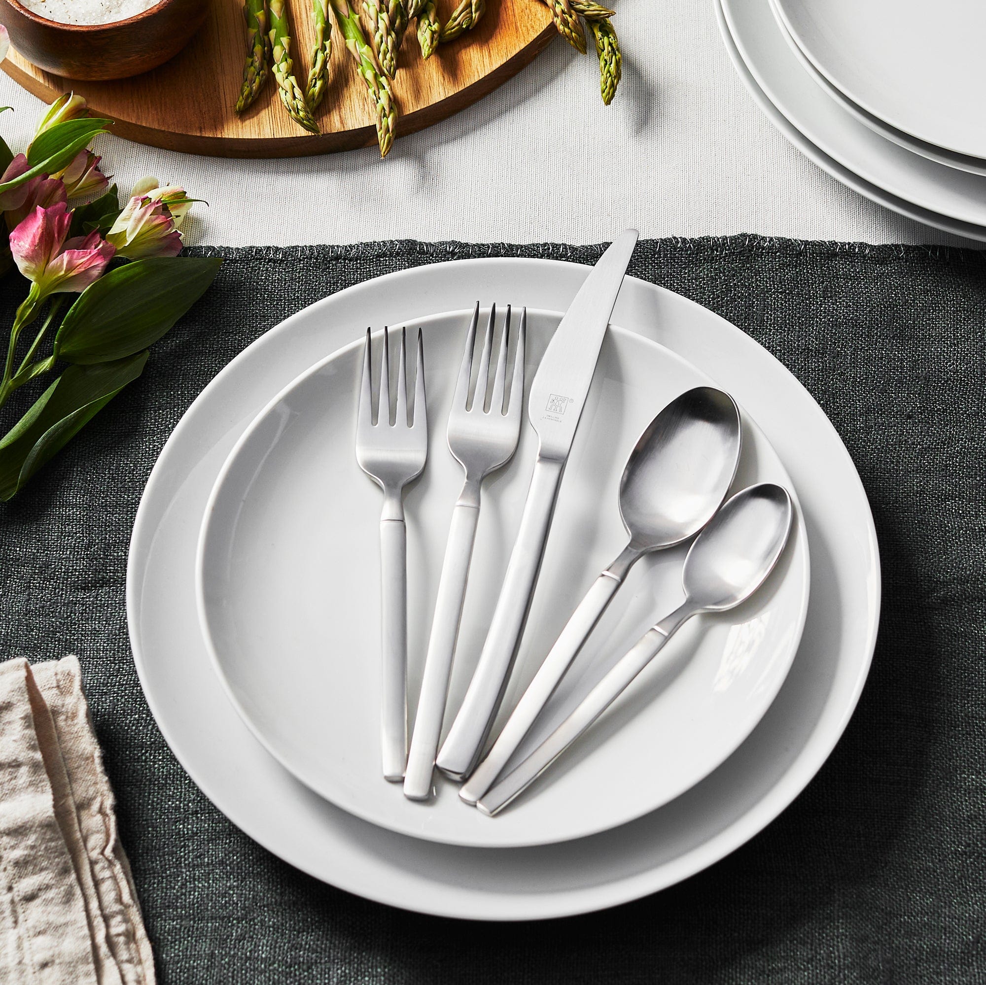 Zwilling Opus Satin 45-Piece Flatware Set