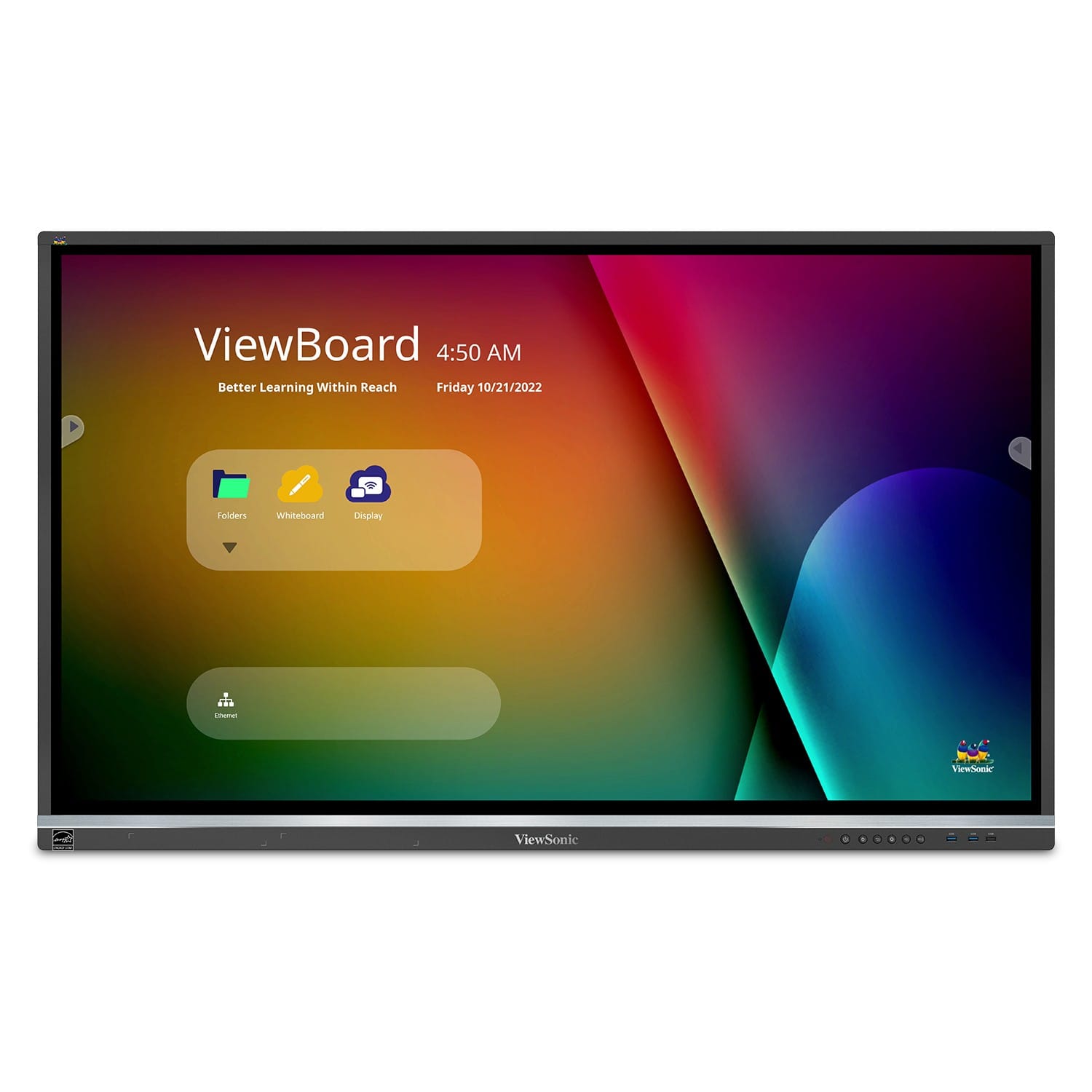 ViewSonic ViewBoard 55" Interactive Display, LED-Backlit LCD Touchscreen Flat Panel - Certified Refurbished