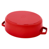Staub Cast Iron 6.25-qt Shallow Oval Dutch Oven - Cherry