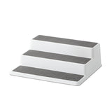 Copco Non-Skid 3-Tier Spice Pantry Kitchen Cabinet Organizer, 10-Inch, Gray