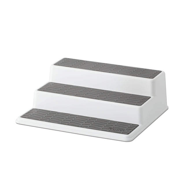 Copco Non-Skid 3-Tier Spice Pantry Kitchen Cabinet Organizer, 10-Inch, Gray