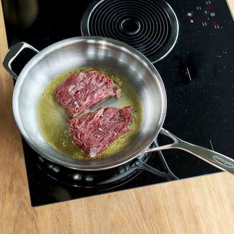 Demeyere Atlantis Proline 11-inch Stainless Steel Fry Pan with Helper Handle