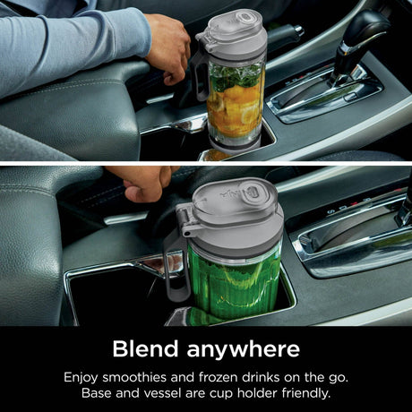 Ninja Blast Max Personal Cordless Blender for Smoothies, Frozen Drinks, Ice Crush, 20 oz. Twist & Go Vessel, Gray - Certified Refurbished