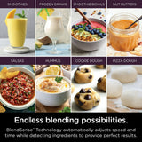 Ninja Detect Kitchen System 72-Oz Blender, 3 Speeds, Blend, Crush, Chop, Smoothies, BlendSense Technology, Silver - Certified Refurbished