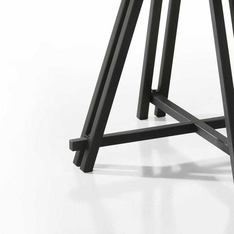 Willow & Hearth Tate Oak Finish 47"W Round Dining Table with Metal Base