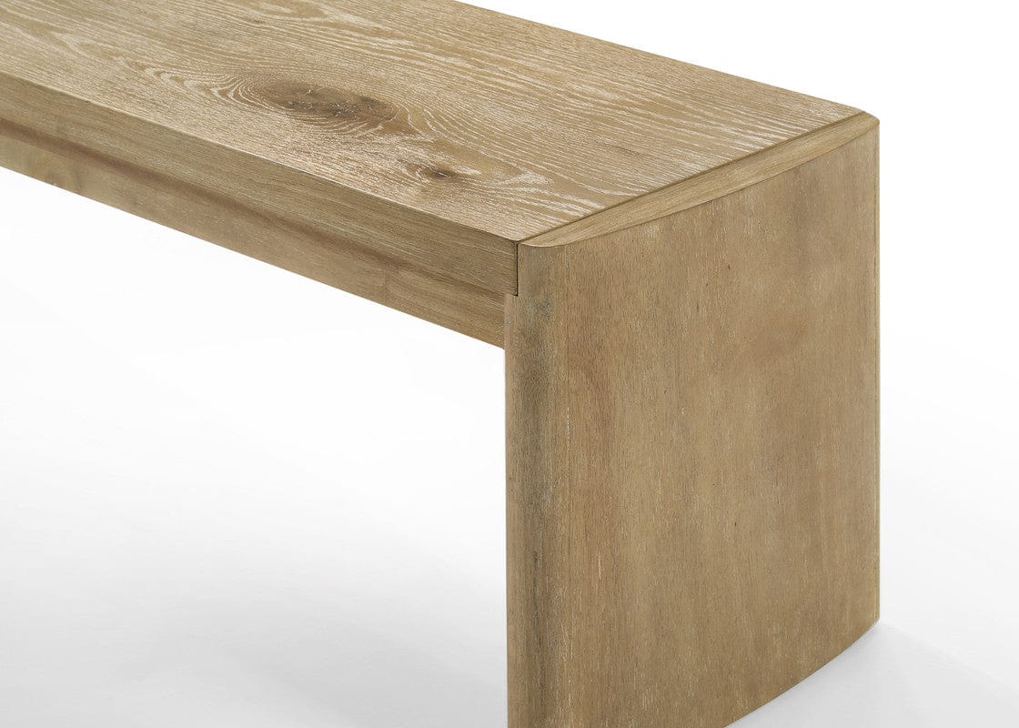 Willow & Hearth Magnus Wooden Oak Finish 50.5"W Dining Bench