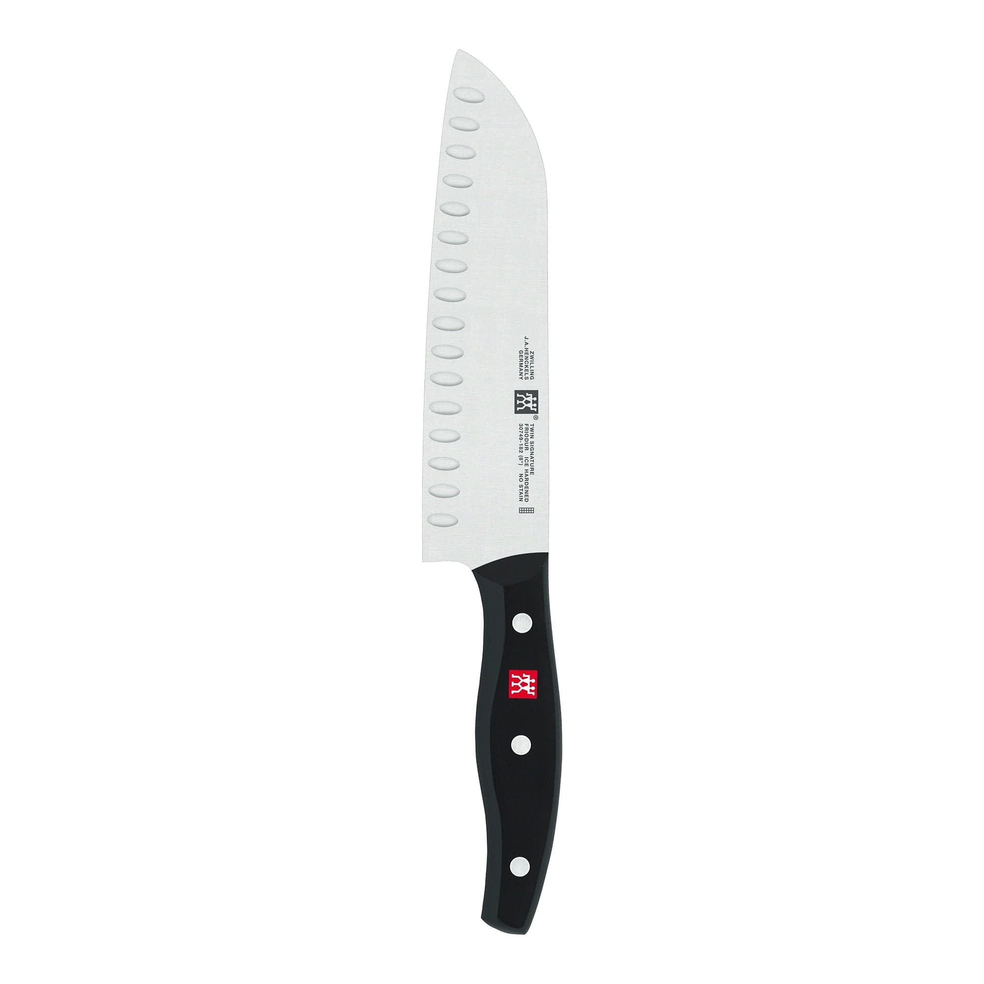 Zwilling Twin Signature 7-inch Hollow Edge Santoku Knife