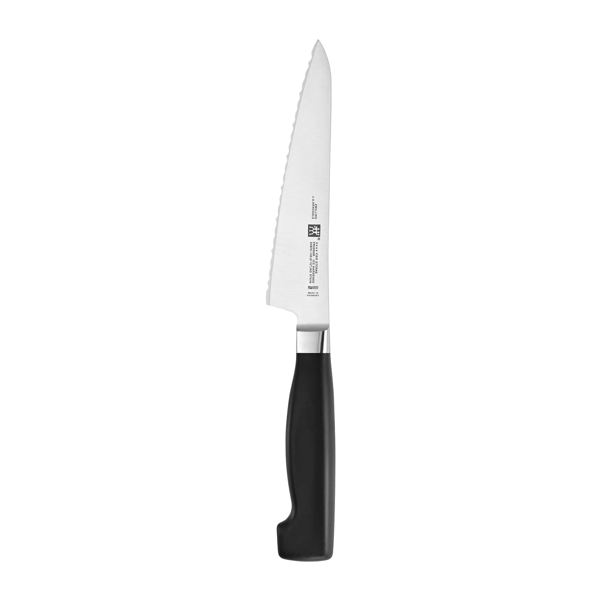 Zwilling Four Star 5.5-inch Serrated Prep Knife