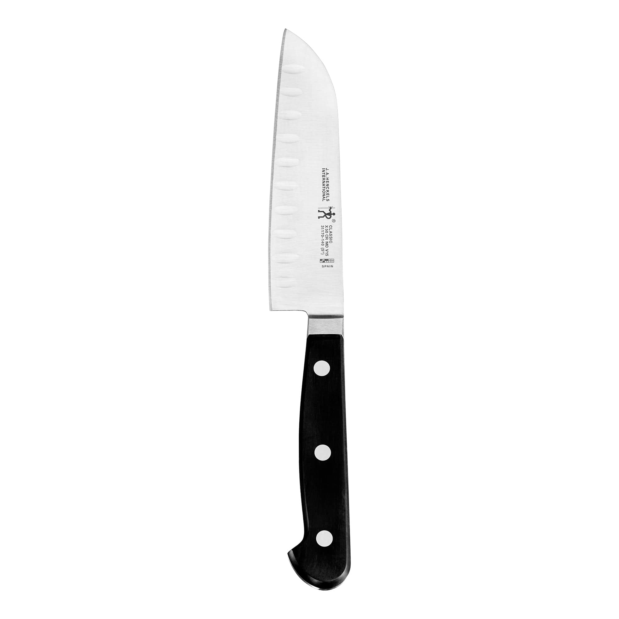 Henckels Classic 5-inch Hollow Edge Santoku Knife