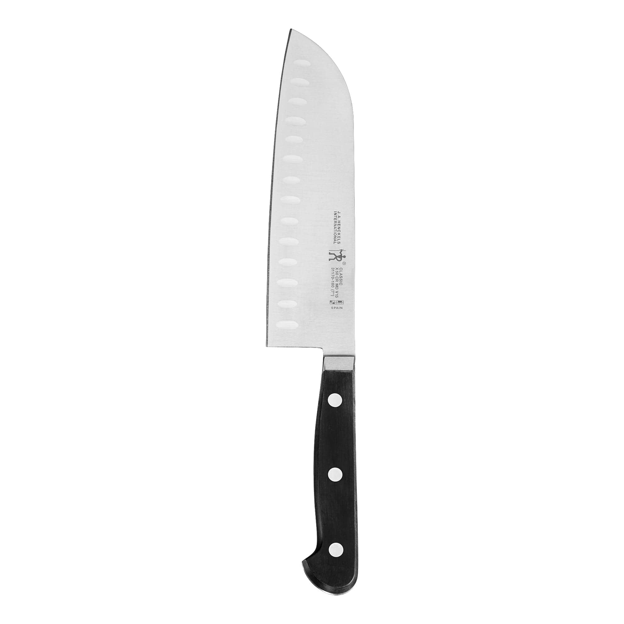 Henckels Classic 7-inch Hollow Edge Santoku Knife