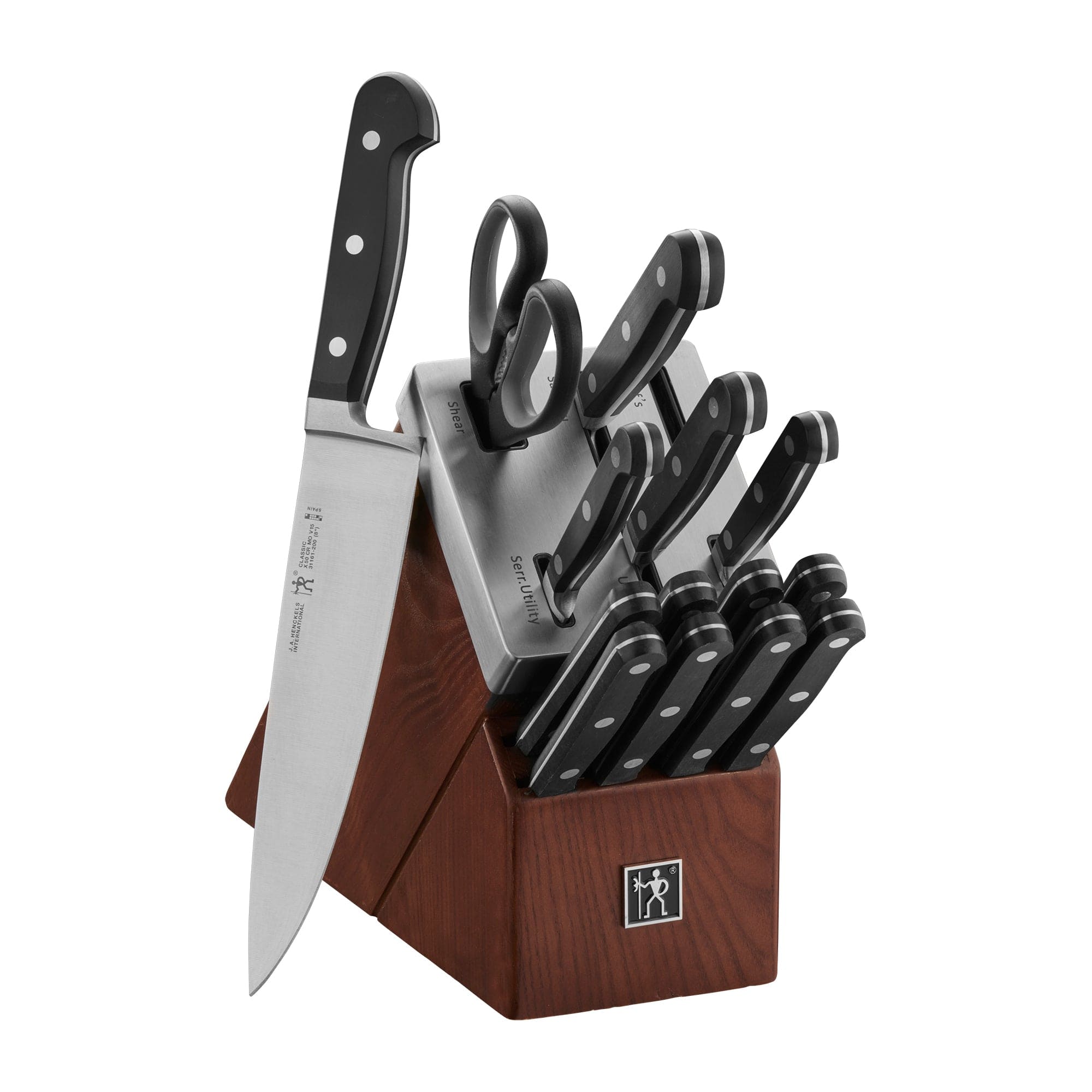 Henckels Classic 15-pc Self-Sharpening Knife Block Set