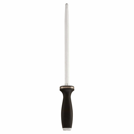 Zwilling 10-inch Sharpening Steel with Stainless Steel End Cap