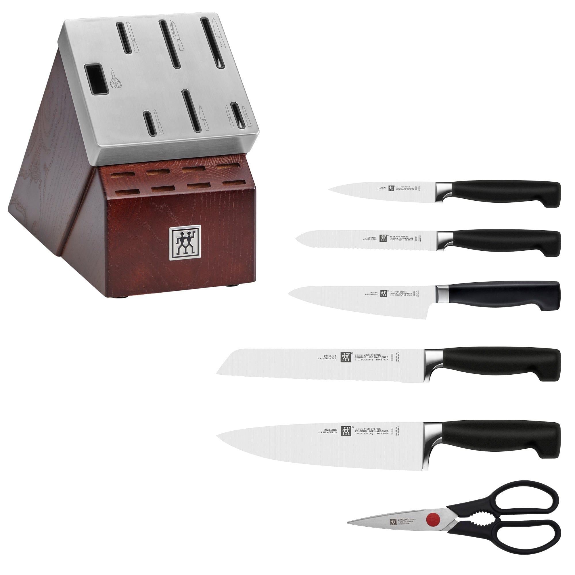 Zwilling Four Star 7-pc Self-Sharpening Block Set