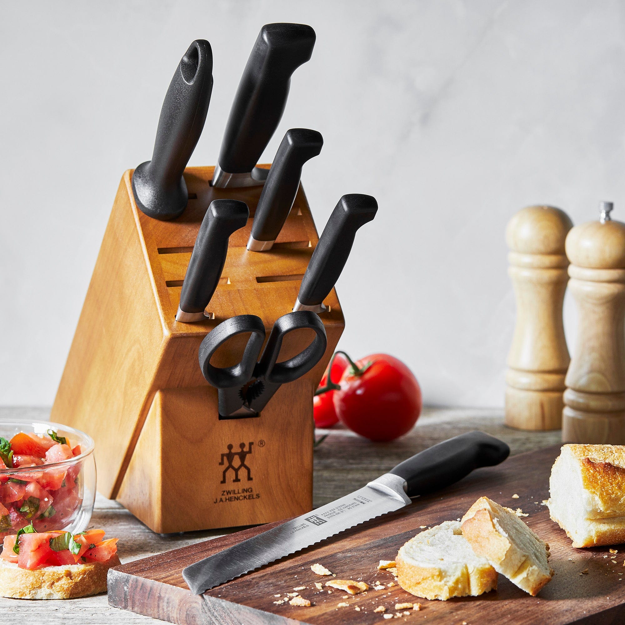 Zwilling Four Star Anniversary 8-pc Knife Block Set