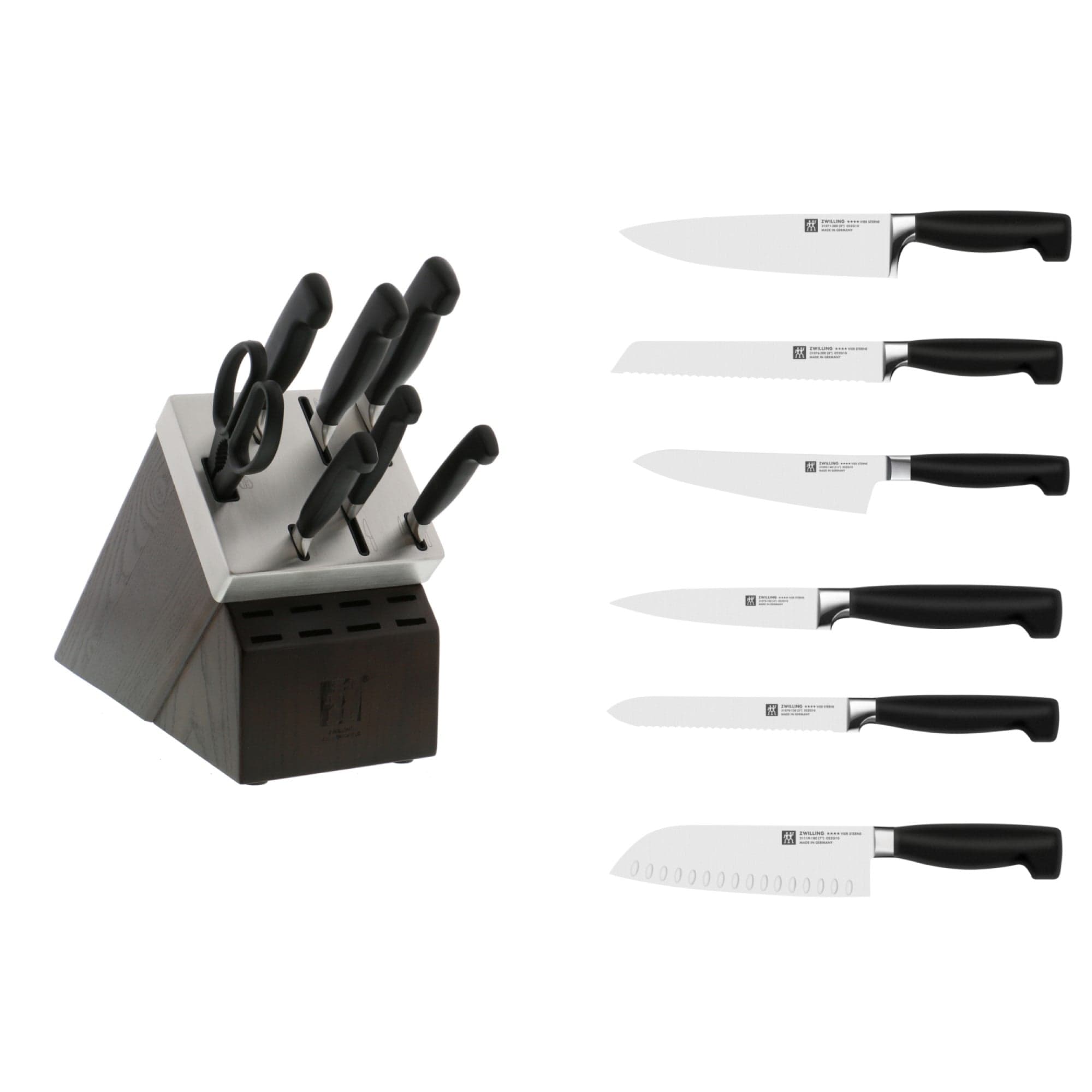 Zwilling Four Star 8-pc Self-Sharpening Knife Block Set