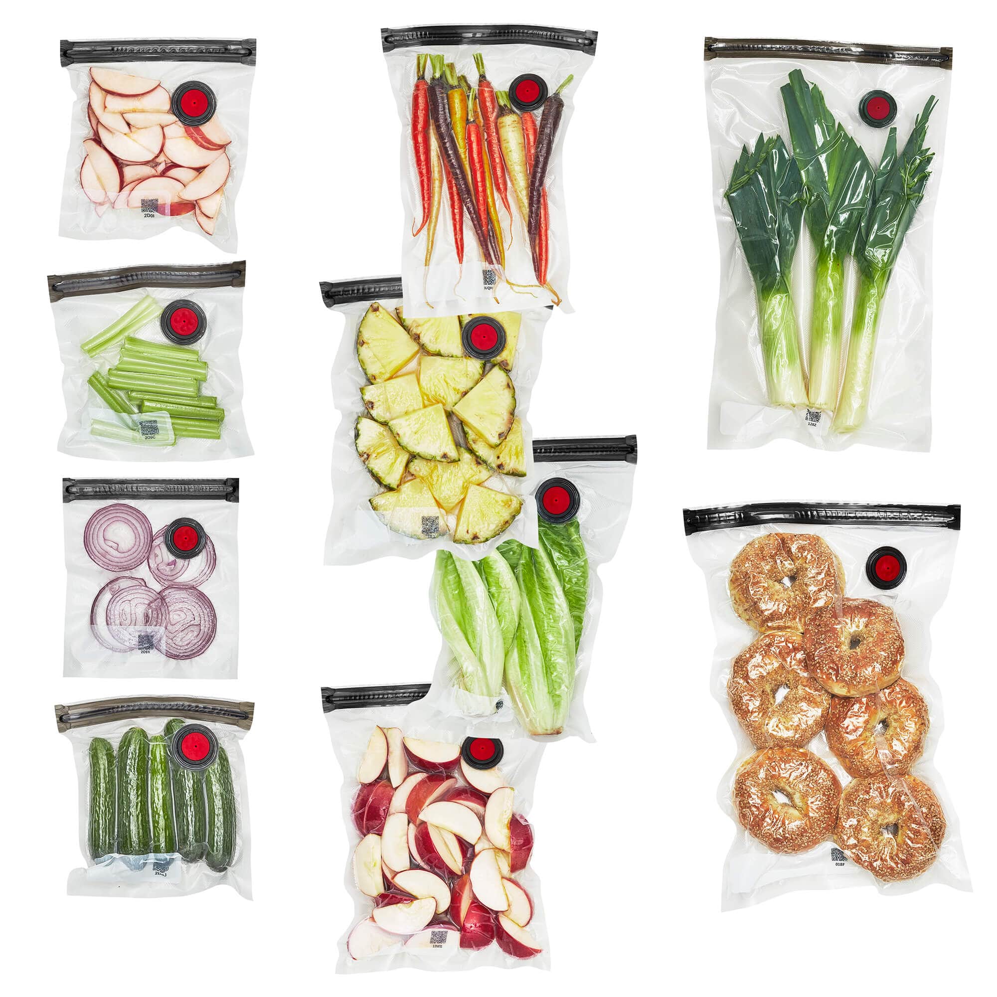 Zwilling Fresh & Save 10-pc Assorted Sizes Vacuum Sealer Bags, Sous Vide Bags, Meal Prep