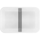 Zwilling Fresh & Save Plastic Flat Lunch Box, Airtight Food Storage Container, Meal Prep Container, BPA-Free, Grey - Large