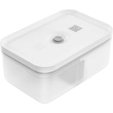 Zwilling Fresh & Save Plastic Lunch Box, Airtight Food Storage Container, Meal Prep Container, BPA-Free, Grey, Semitransparent - Large
