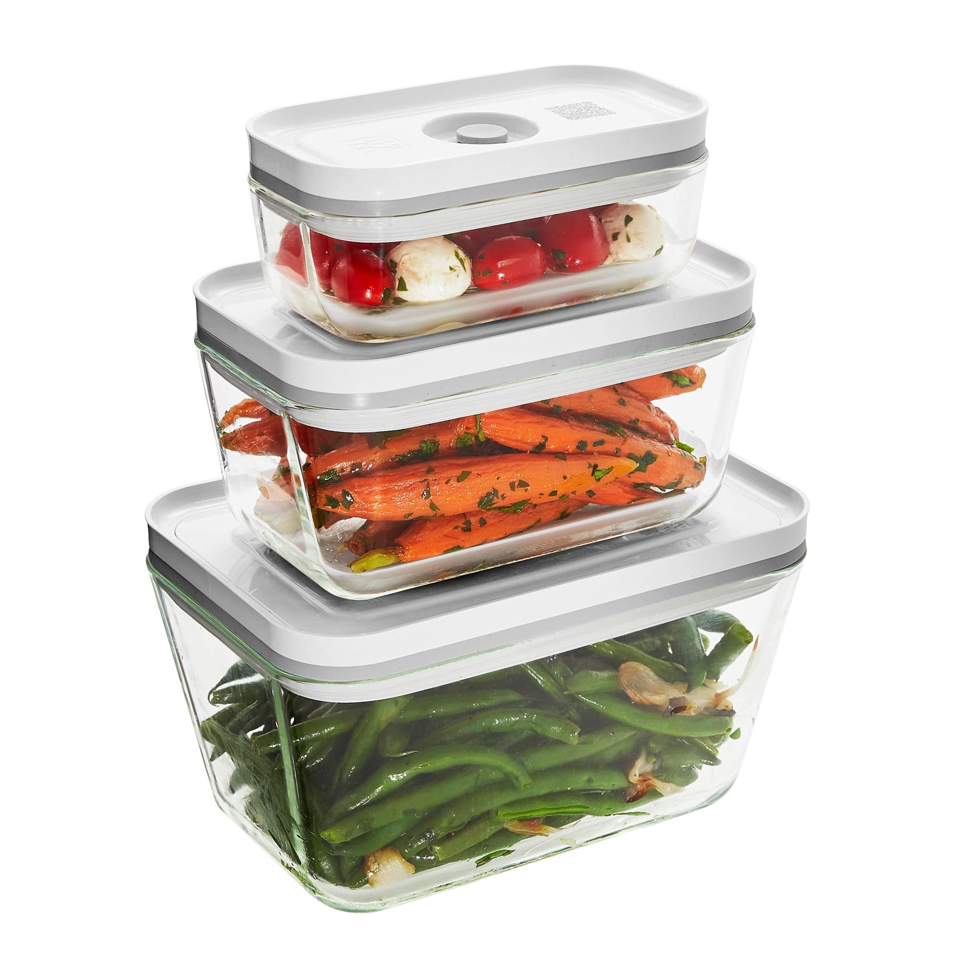 Zwilling Fresh & Save 3-pc Glass Food Storage Container, Meal Prep Container- Assorted Sizes