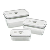 Zwilling Fresh & Save 3-pc Glass Food Storage Container, Meal Prep Container- Assorted Sizes