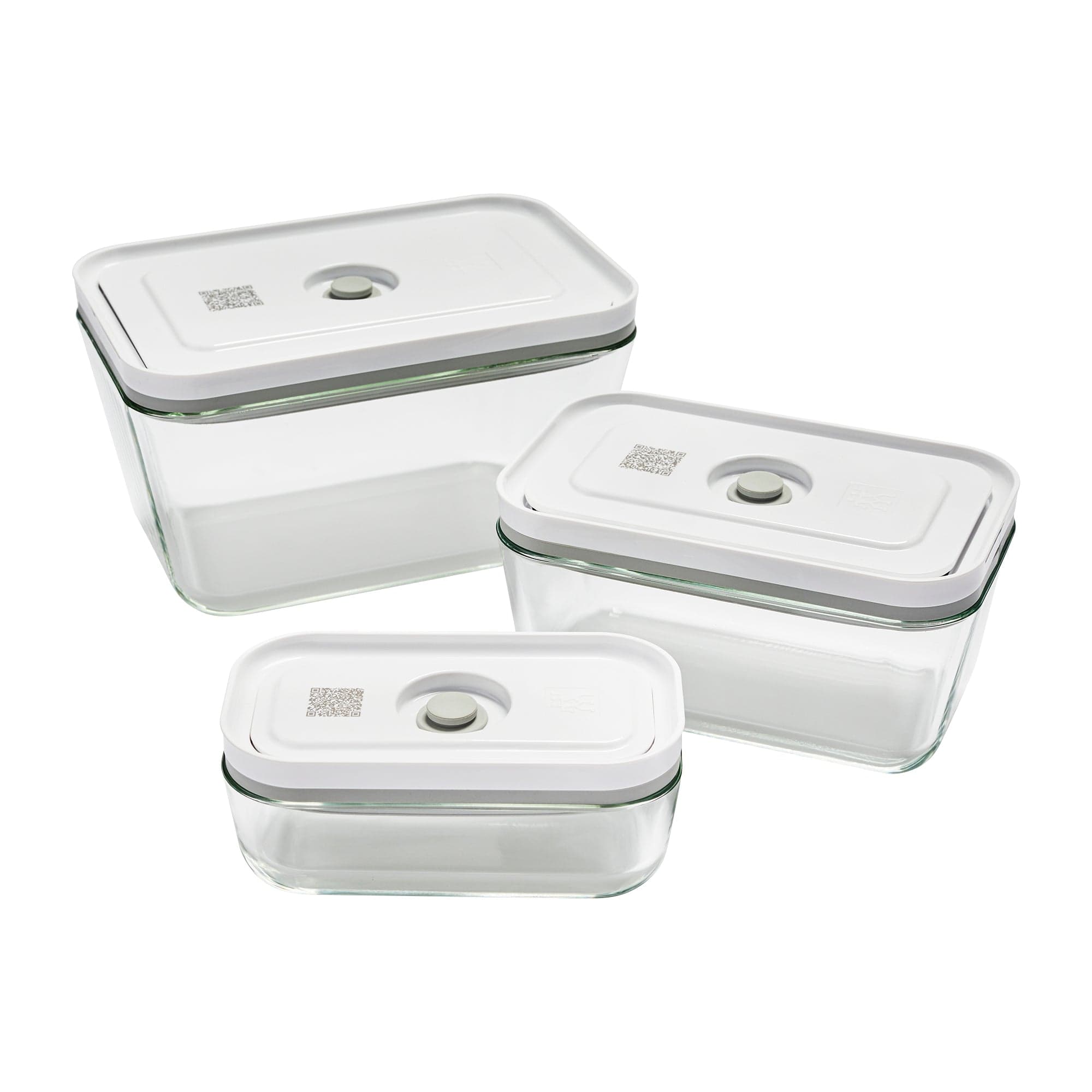 Zwilling Fresh & Save 3-pc Glass Food Storage Container, Meal Prep Container- Assorted Sizes