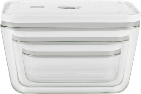 Zwilling Fresh & Save 3-pc Glass Food Storage Container, Meal Prep Container- Assorted Sizes