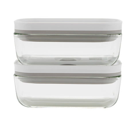 Zwilling Fresh & Save 2-Piece Small Glass Vacuum Sealer Food Storage Containers with Airtight Lids