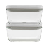 Zwilling Fresh & Save 2-Piece Medium Glass Vacuum Sealer Food Storage Container with Airtight Lids