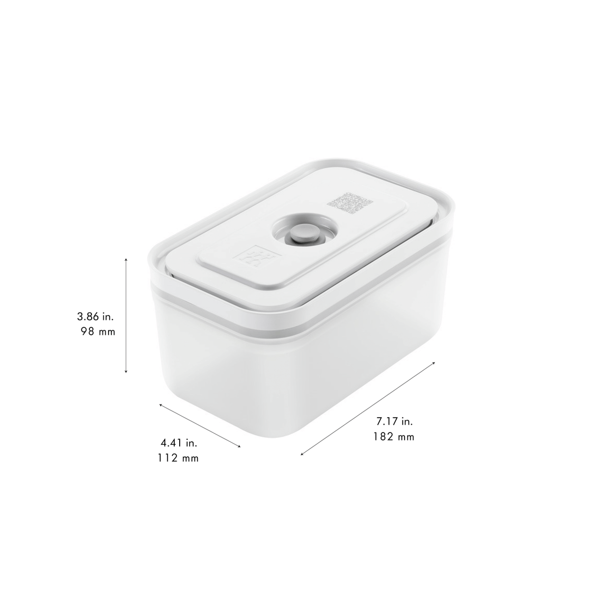 Zwilling Fresh & Save 3-pc Plastic Food Storage Container, Meal Prep Container, BPA-Free- Assorted Sizes