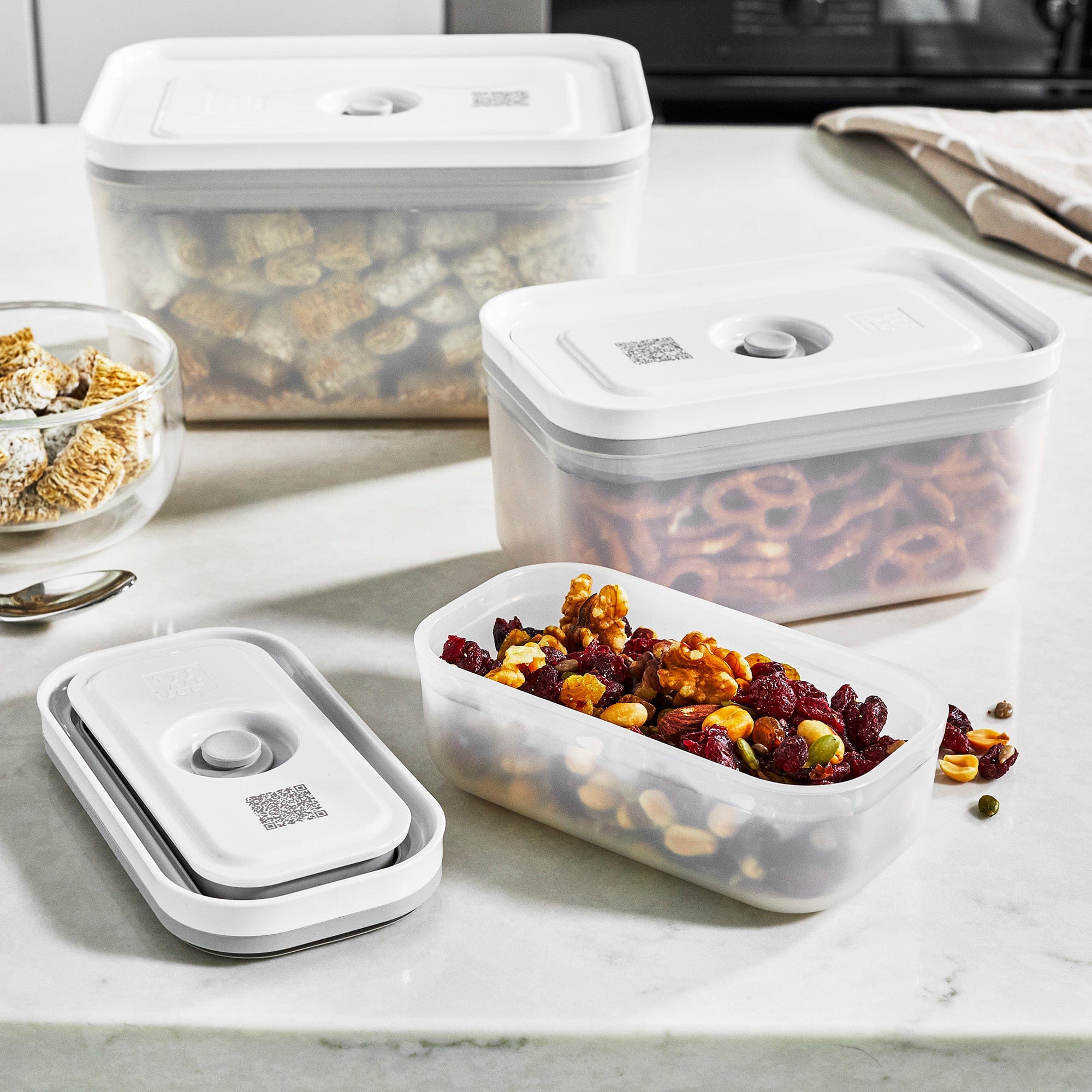 Zwilling Fresh & Save 3-pc Plastic Food Storage Container, Meal Prep Container, BPA-Free- Assorted Sizes