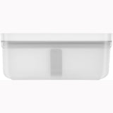 Zwilling Fresh & Save Plastic Lunch Box, Airtight Food Storage Container, Meal Prep Container, BPA-Free, Grey, Semitransparent - Medium