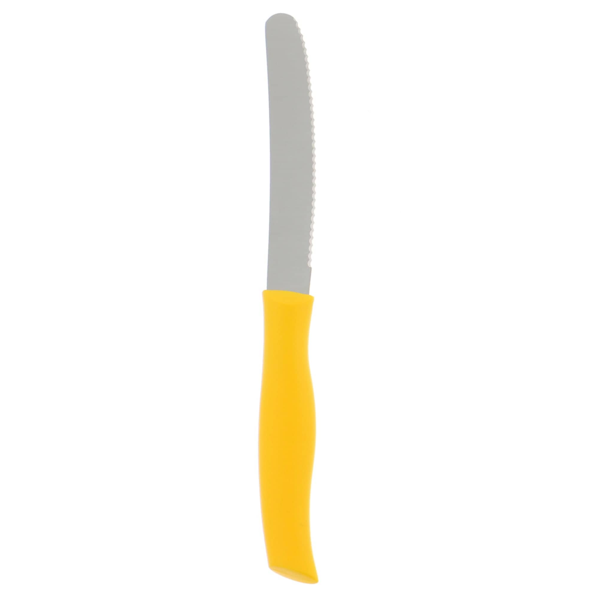 Zwilling Twin Grip 4.5-inch  Serrated Utility Knife - Yellow