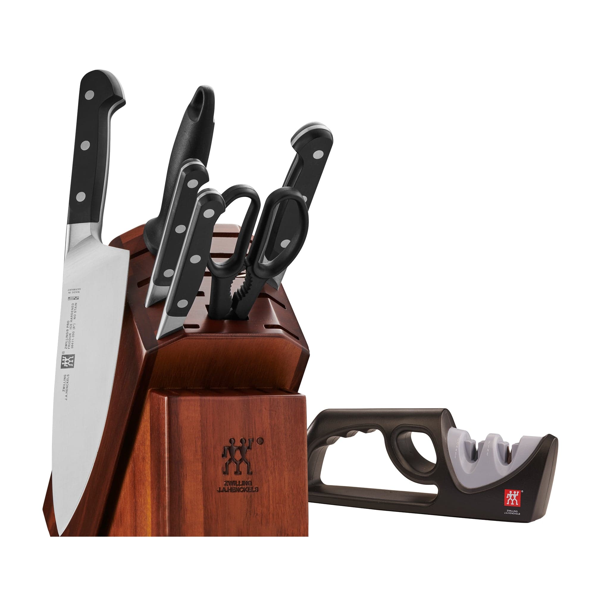 Zwilling Pro 7-pc Knife Block Set with Bonus Sharpener