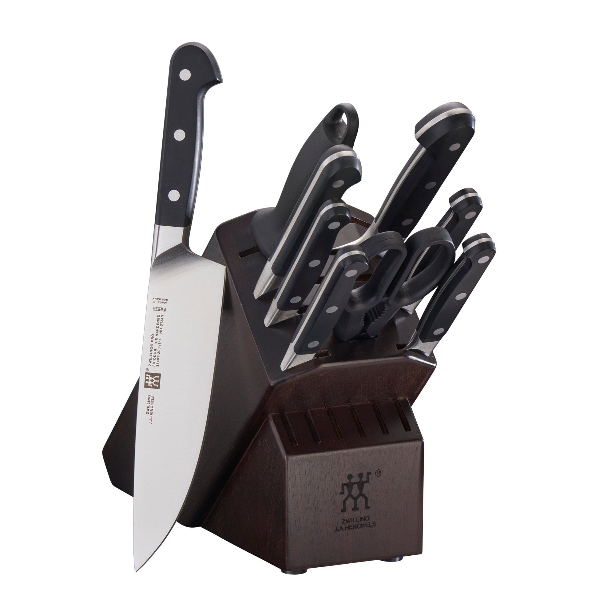 Zwilling Pro 10-pc Knife Block Set - Walnut