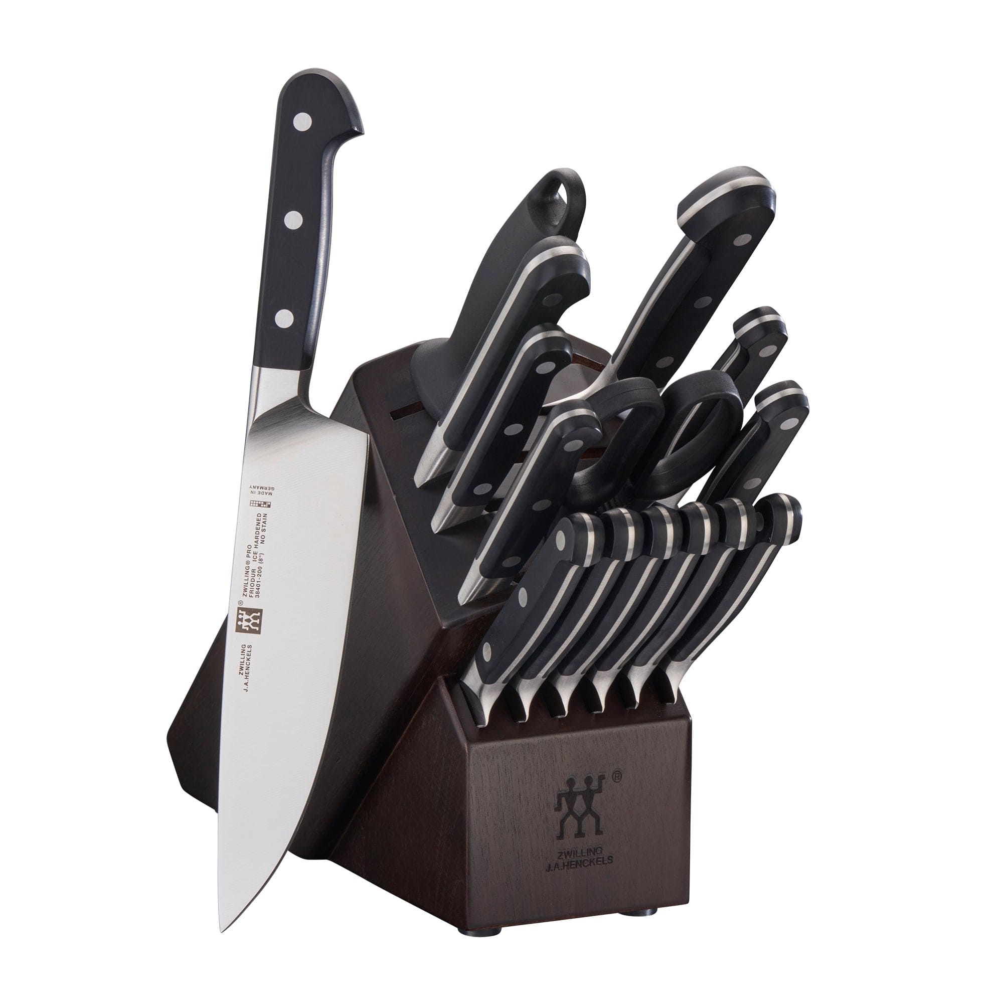 Zwilling Pro 16-pc Knife Block Set - Walnut