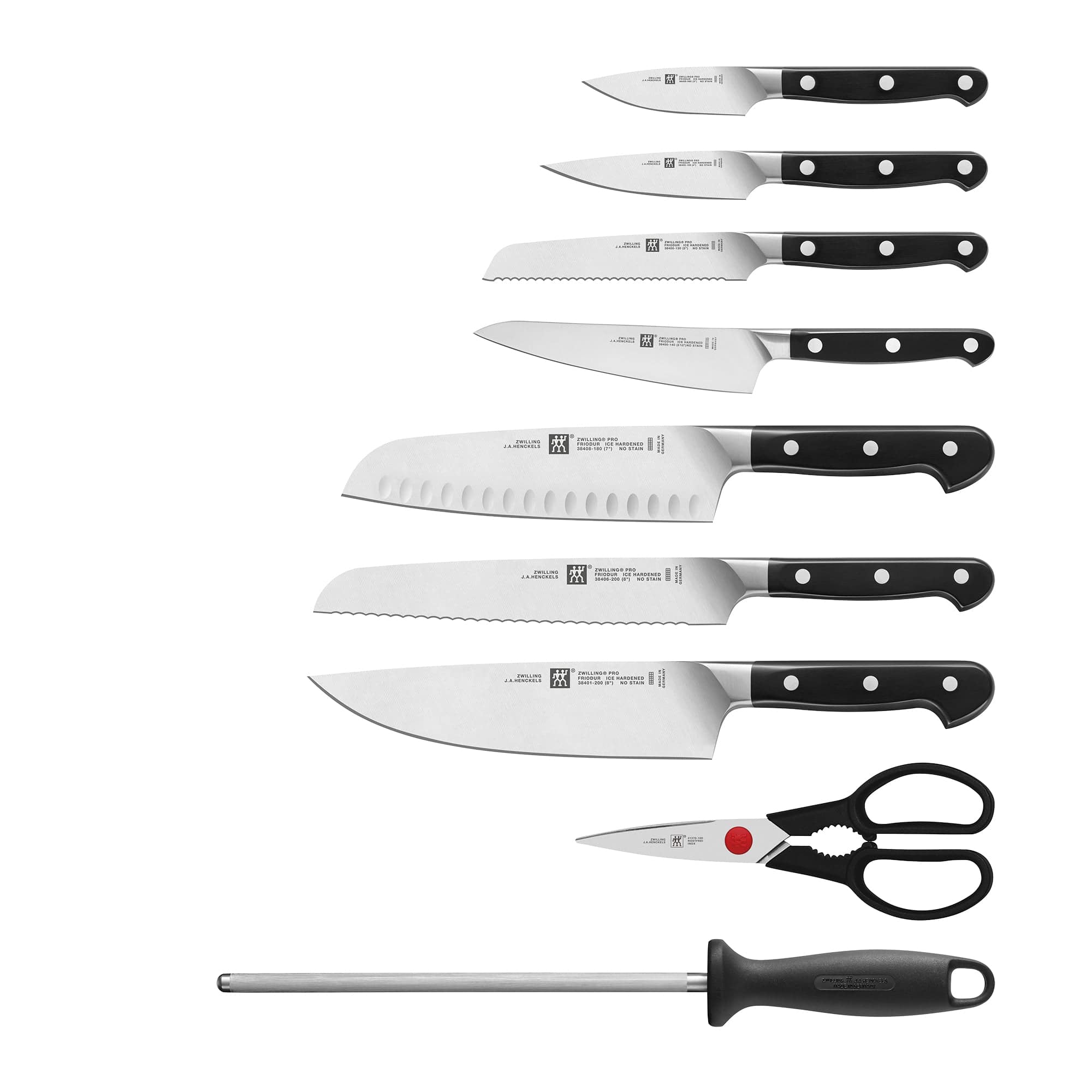 Zwilling Pro 10-pc Knife Block Set - Black