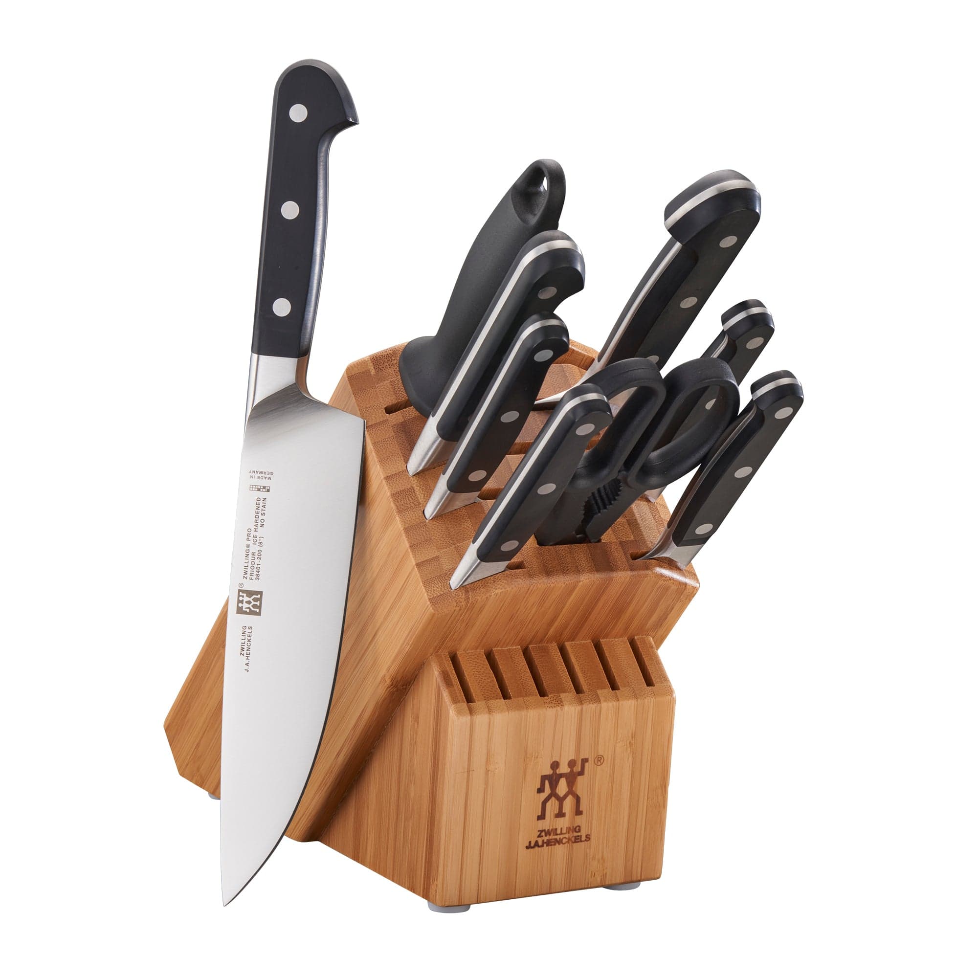 Zwilling Pro 10-pc Knife Block Set - Bamboo