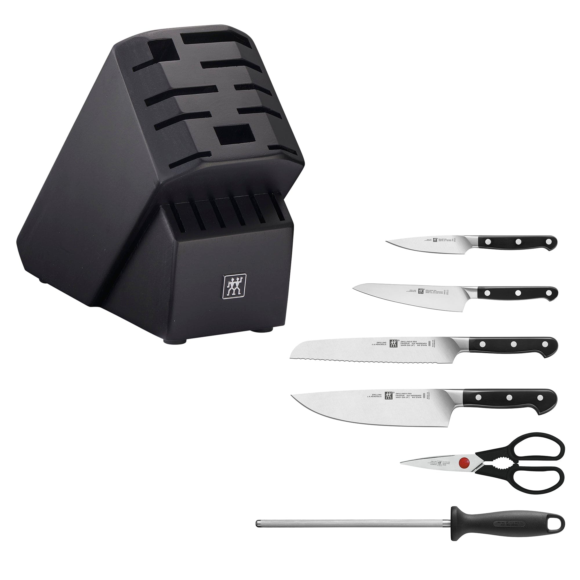 Zwilling Pro 7-pc Knife Block Set - Black