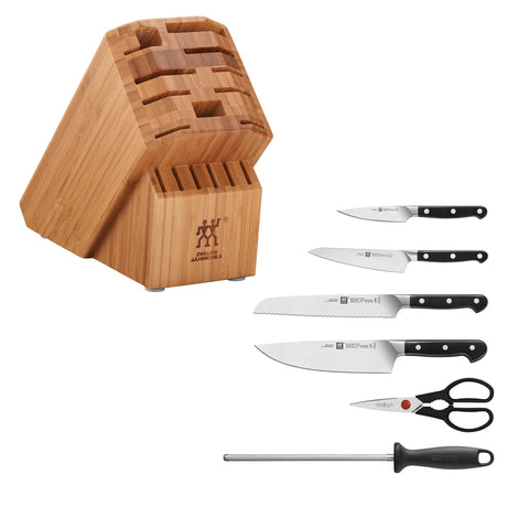 Zwilling Pro 7-pc Knife Block Set - Bamboo